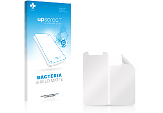 UPSCREEN antibakteriell entspiegelt matte Schutzfolie(für Apple iPhone 12 mini (Vorder + Rückseite))