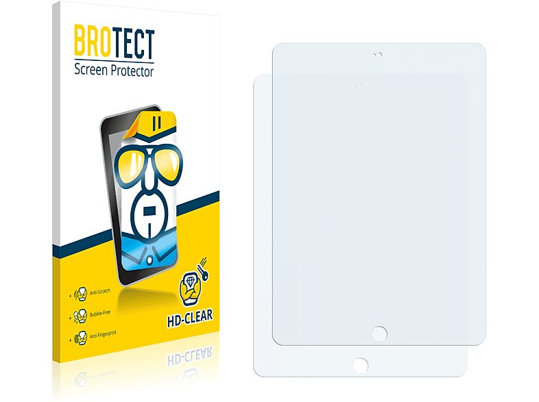 BROTECT 2x Air 2013) Schutzfolie(für Apple iPad klare