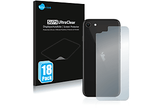 SAVVIES 18x klare Schutzfolie(für Apple iPhone SE 2 2020 (Rückseite))