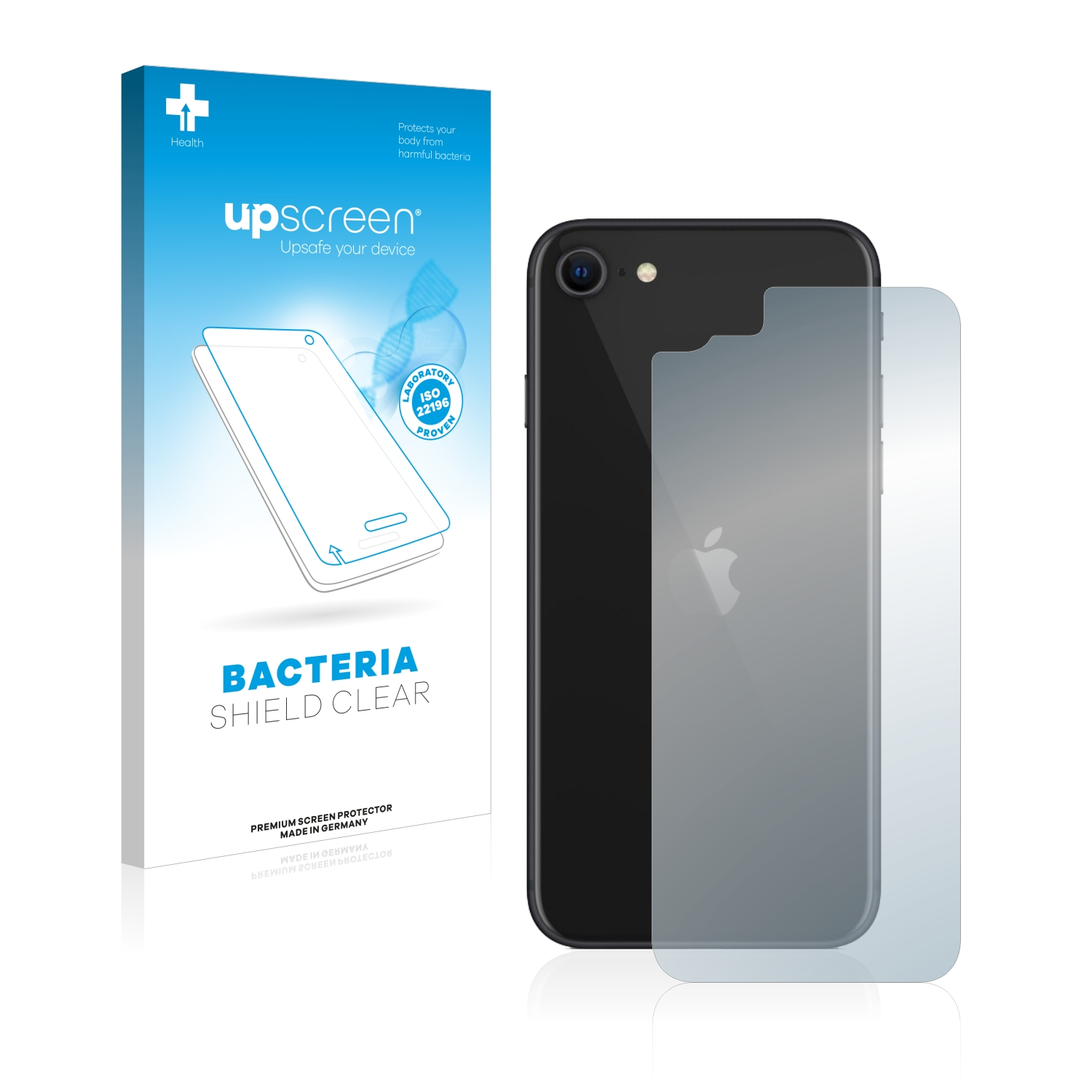UPSCREEN antibakteriell klare Schutzfolie(für Apple 2020) iPhone 2 SE