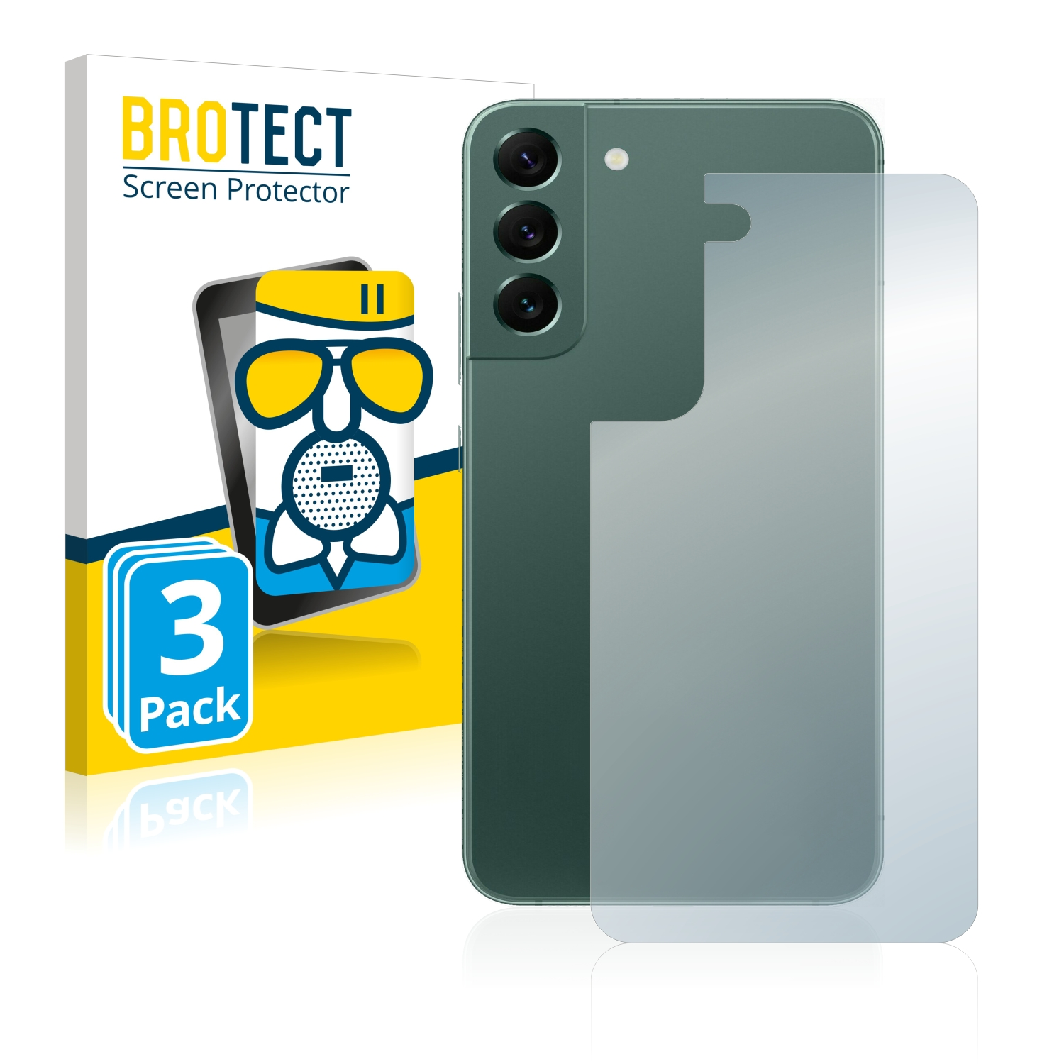 Plus 3x Samsung Galaxy S22 5G) matte Airglass BROTECT Schutzfolie(für