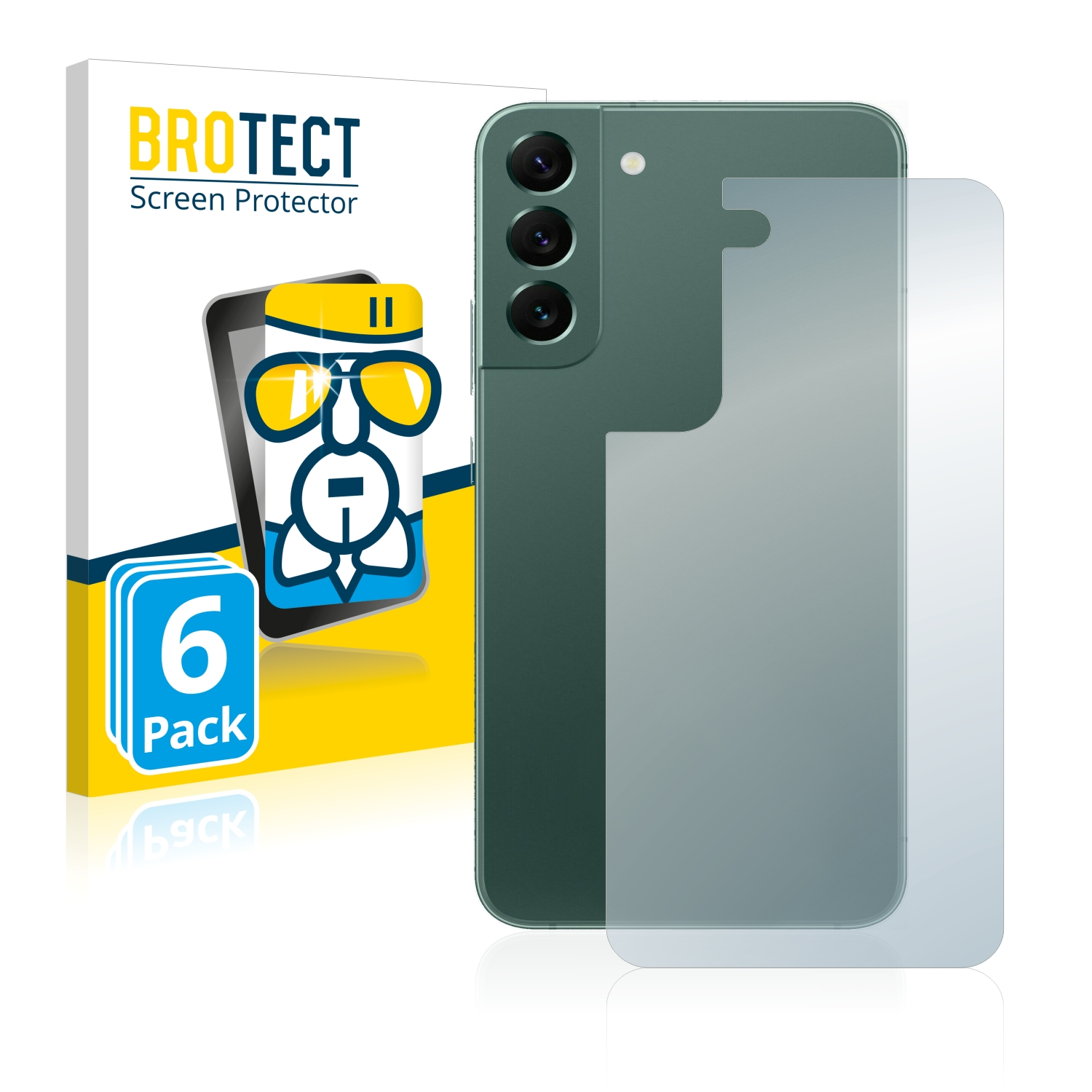 klare 5G) Samsung BROTECT Airglass Schutzfolie(für Galaxy S22 Plus 6x