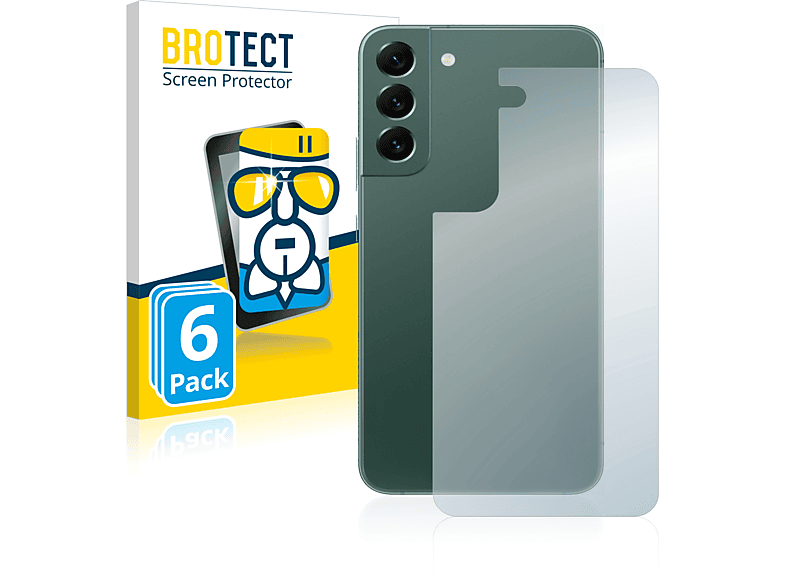 BROTECT 6x Airglass klare Schutzfolie(für Samsung Galaxy S22 Plus 5G)