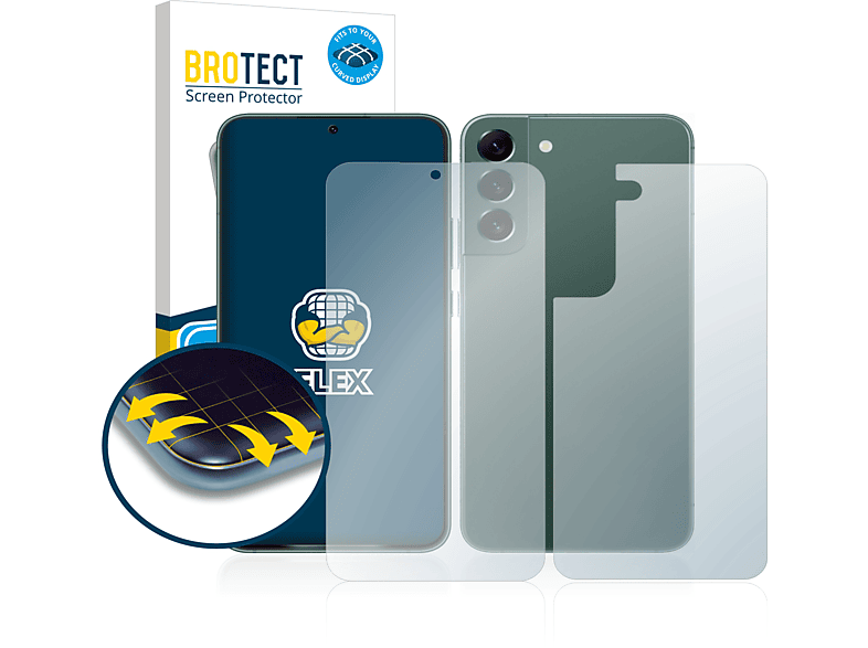 Galaxy Flex Full-Cover Schutzfolie(für Plus 5G) Curved BROTECT 3D 2x Samsung S22