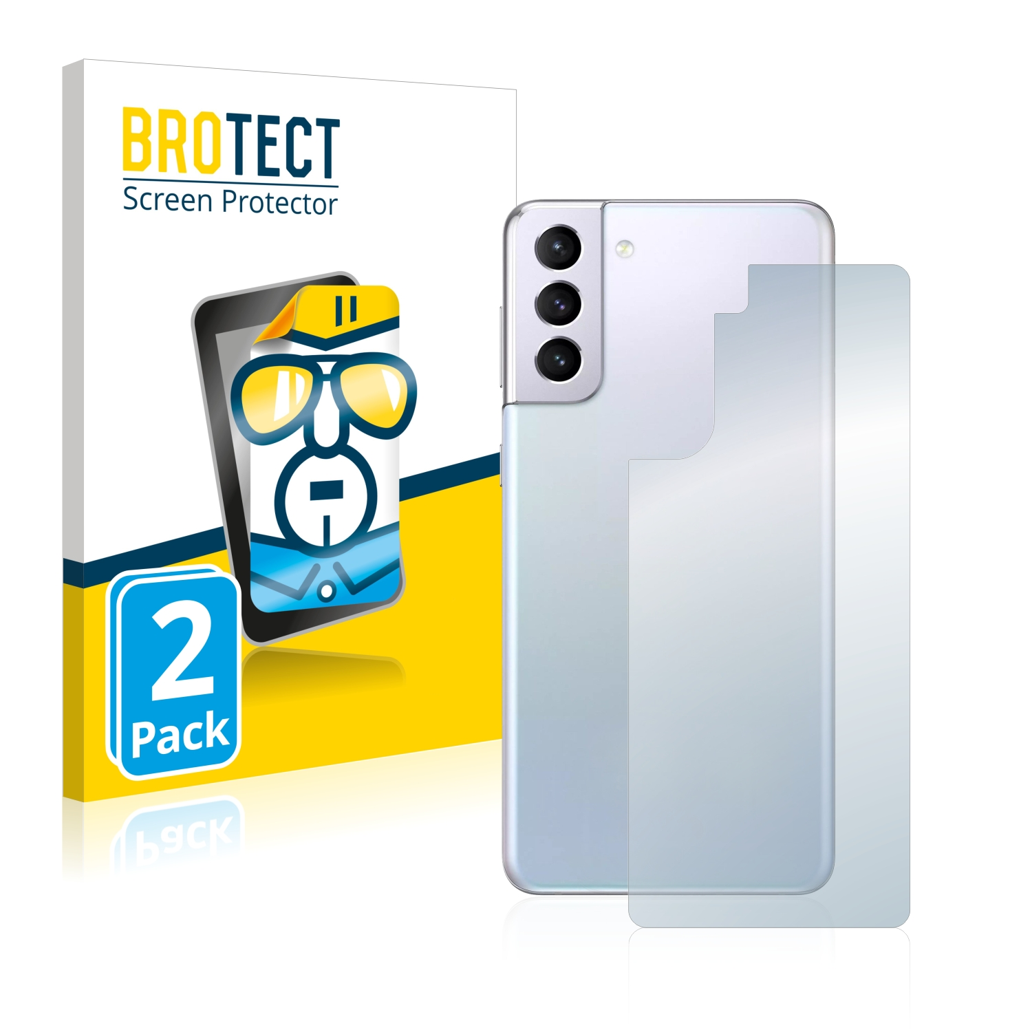 BROTECT 2x klare Schutzfolie(für S21) Galaxy Samsung