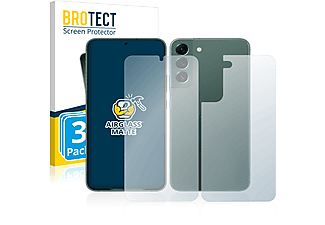 BROTECT 3x Airglass matte Schutzfolie(für Samsung Galaxy S22 Plus 5G (Display+Rückseite))