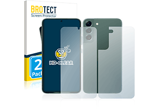 BROTECT 2x klare Schutzfolie(für Samsung Galaxy S22 Plus 5G (Display+Rückseite))