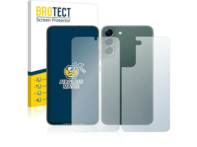 BROTECT Airglass matte 5G) Schutzfolie(für S22 Plus Galaxy Samsung