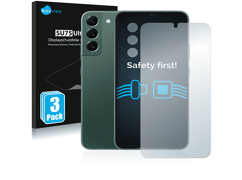 Samsung SAVVIES Plus Schutzfolie(für Galaxy S22 klare 6x 5G)
