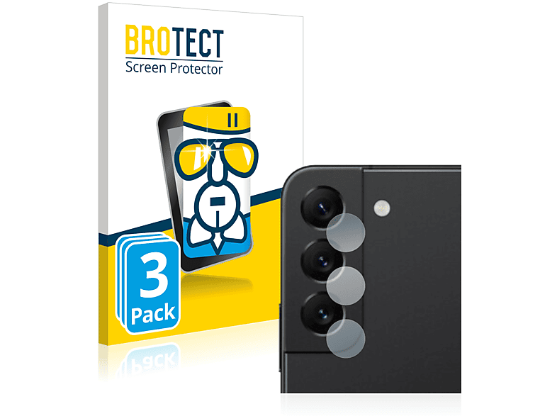 BROTECT 3x Airglass klare Schutzfolie(für Samsung Galaxy S22 5G)
