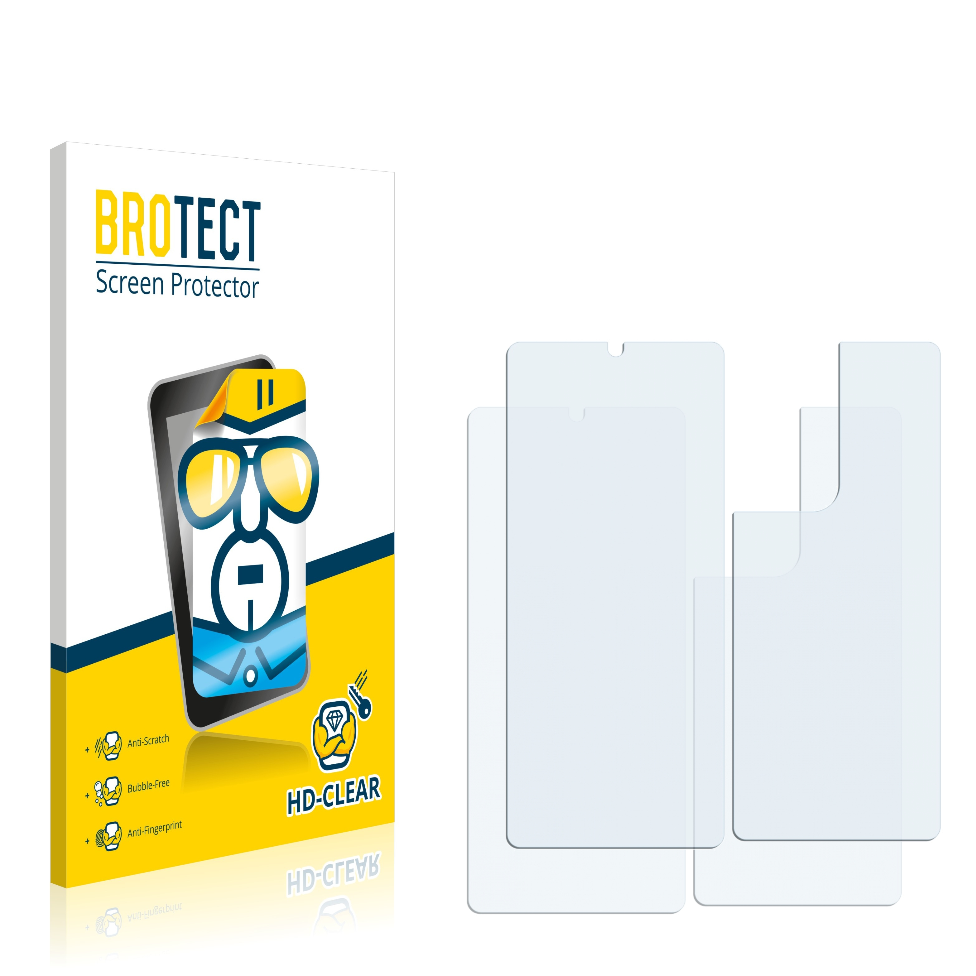 BROTECT 2x Galaxy Samsung Schutzfolie(für 5G) klare Ultra S21