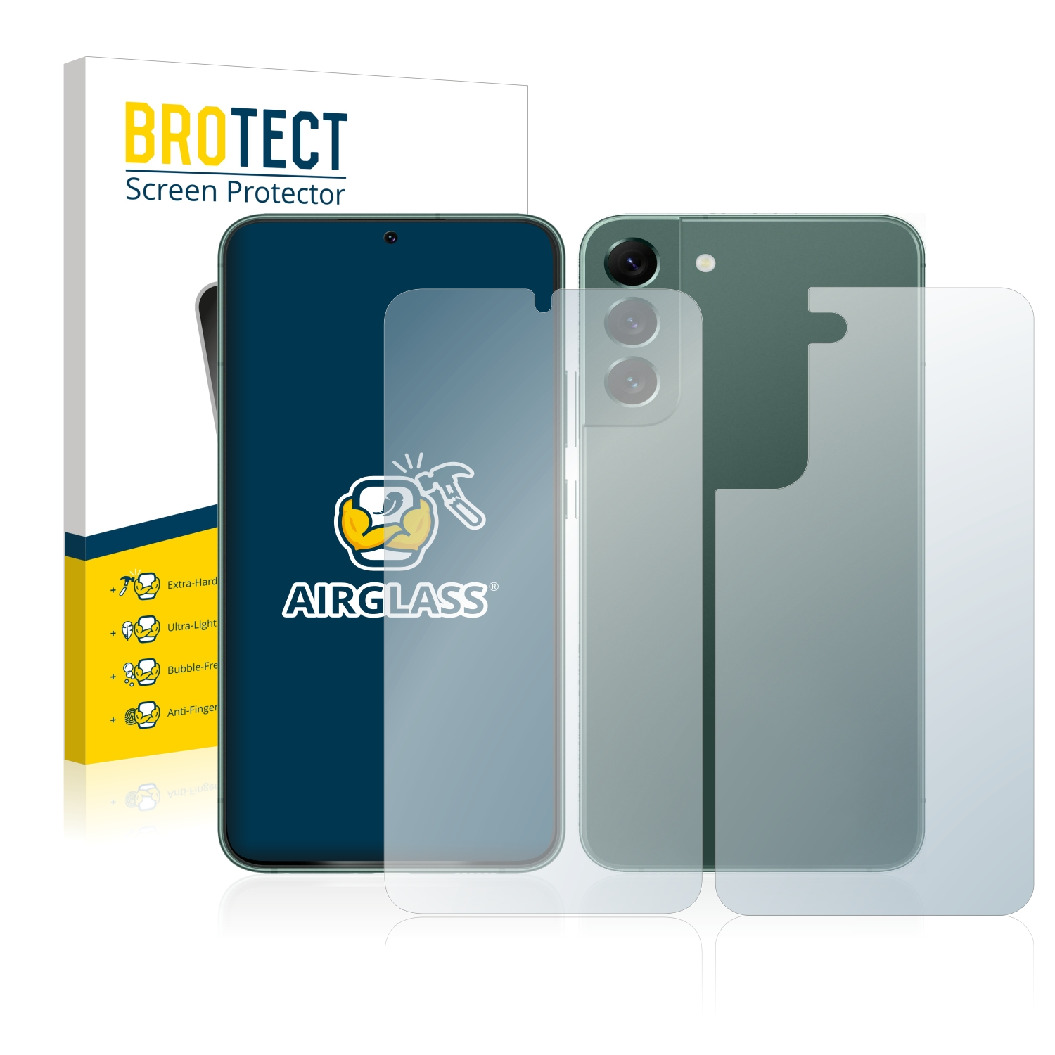 Samsung Galaxy Plus Airglass klare S22 Schutzfolie(für BROTECT 5G)