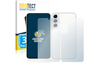 BROTECT 3x Airglass matte Schutzfolie(für Samsung Galaxy S22 5G (Vorder + Rückseite))