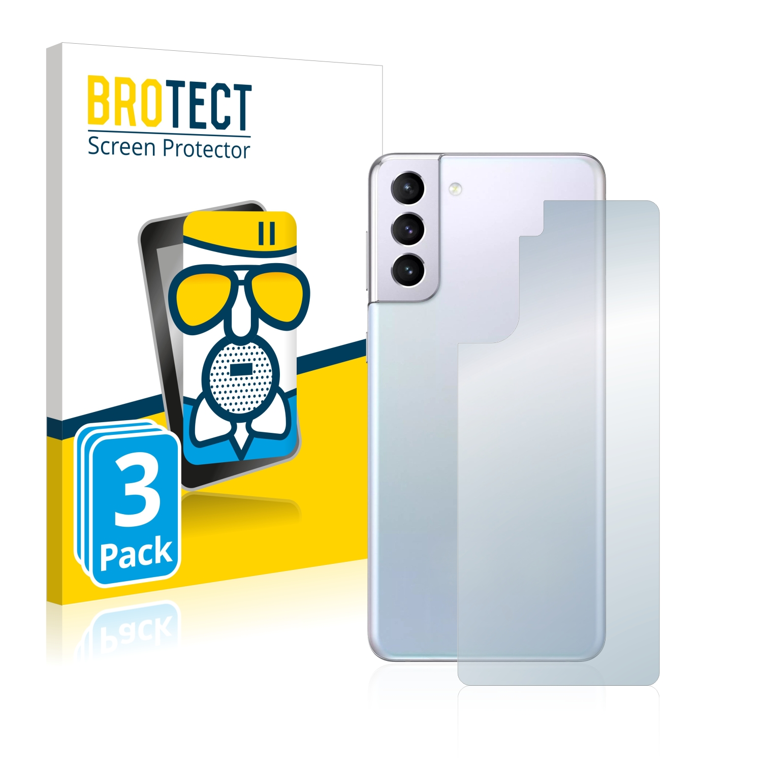 BROTECT 3x Airglass matte Schutzfolie(für Samsung 5G) Galaxy S21