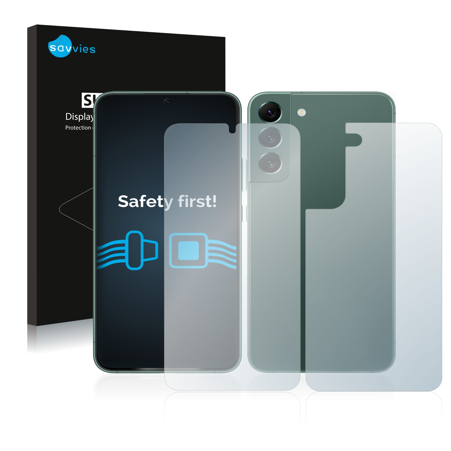18x Samsung Galaxy S22 SAVVIES klare 5G) Plus Schutzfolie(für