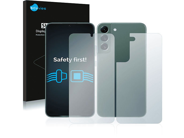 18x Samsung Galaxy S22 SAVVIES klare 5G) Plus Schutzfolie(für