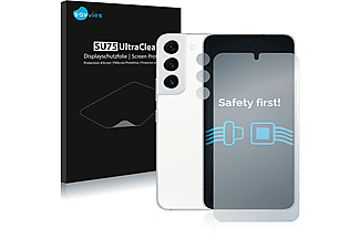 SAVVIES 18x klare Schutzfolie(für Samsung Galaxy S22 5G (Vorderseite + Kamera))
