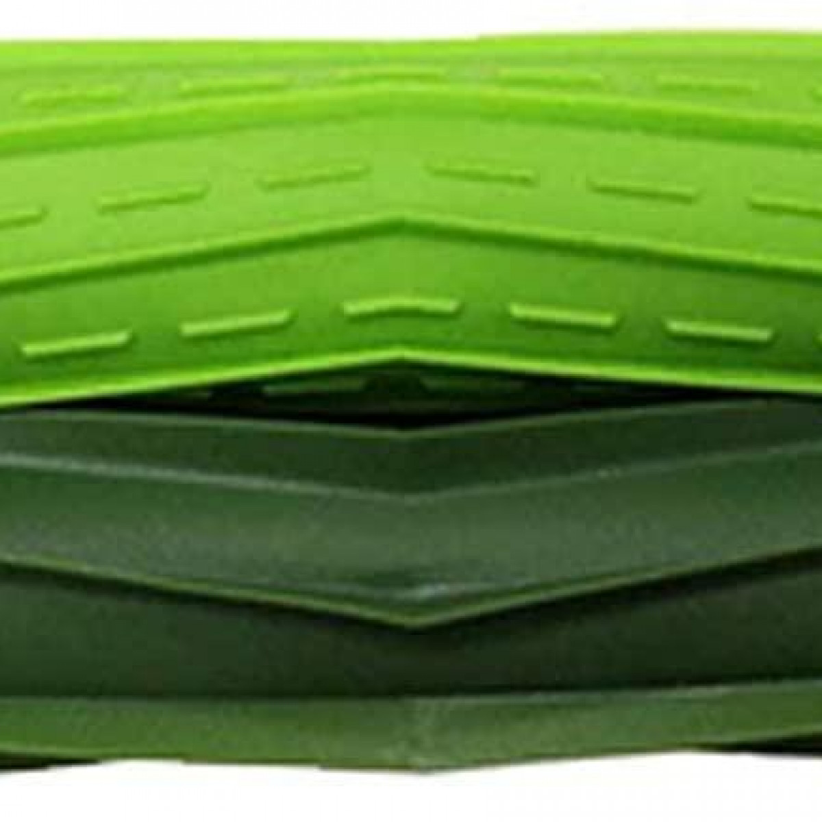 Zielone i ciemnozielone elementy szczotki odkurzacza robota.