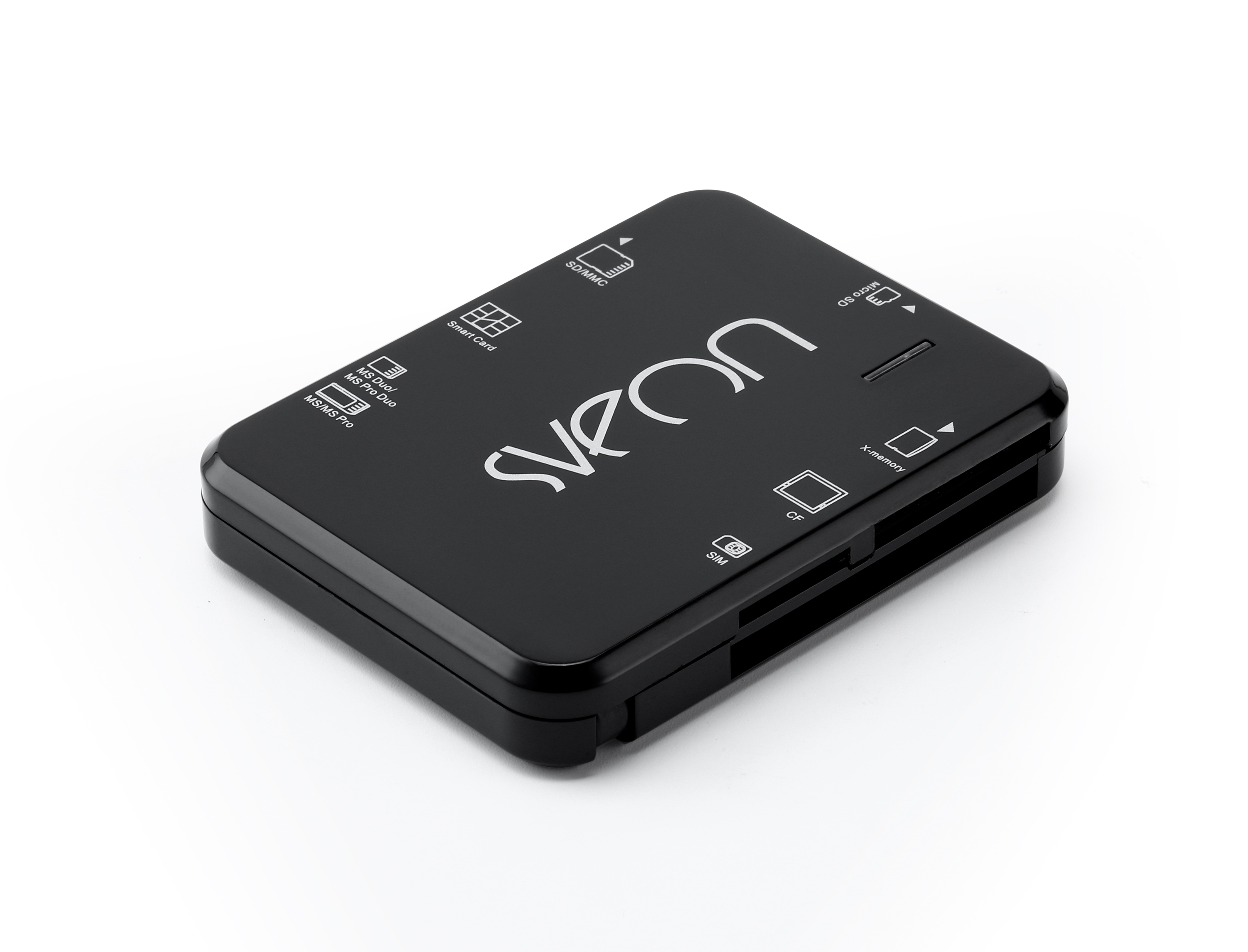 Multilector de tarjetas de memoria y DNIe - SCT016M SVEON, Negro