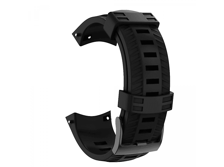 INF Armband Kompatibel Ersatzarmband, Schwarz D5/Suunto Wrist Weiches 24mm Sportwatch Silikon, Spartan Baro/Suunto HR/Suunto 9 mit Suunto, Suunto-Modelle 9/Suunto Sport 7