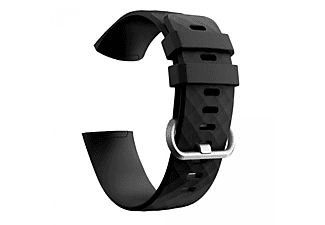 INF Fitbit Charge 3/4 Armband Silikon Schwarz (L), Armband, Fitbit, Charge 3/4 (L), Schwarz