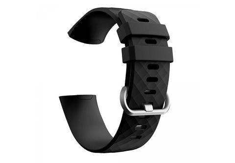 (L), Fitbit, (L), Charge Silikon Armband, SATURN | Schwarz 3/4 Armband Charge /4 Schwarz Fitbit INF 3