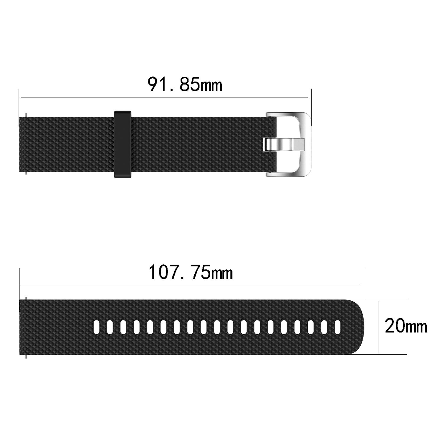 Garmin, Forerunner Garmin 245/245M, Armband, Armband 245/245M Forerunner schwarz INF Silikon,