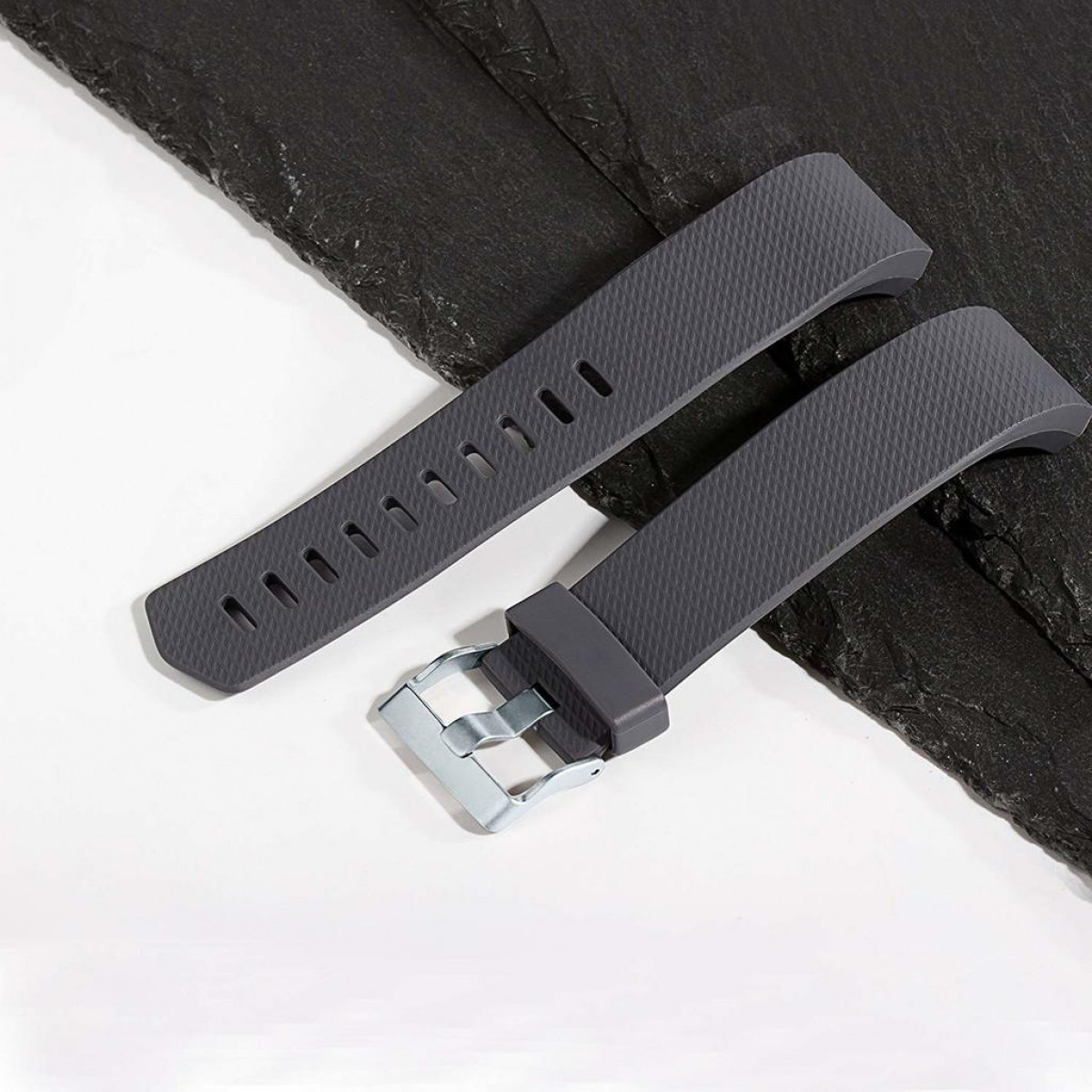INF Fitbit Charge 2 Armband, schwarz/grau/weiß (S), 3er-Pack 2 Charge schwarz/grau/weiß Fitbit, (S), Armband