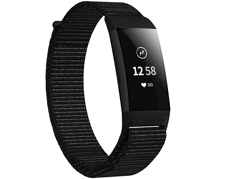 INF Fitbit Charge 3/4 Armband Nylon, Armband, Fitbit, Charge 3/4, schwarz SATURN