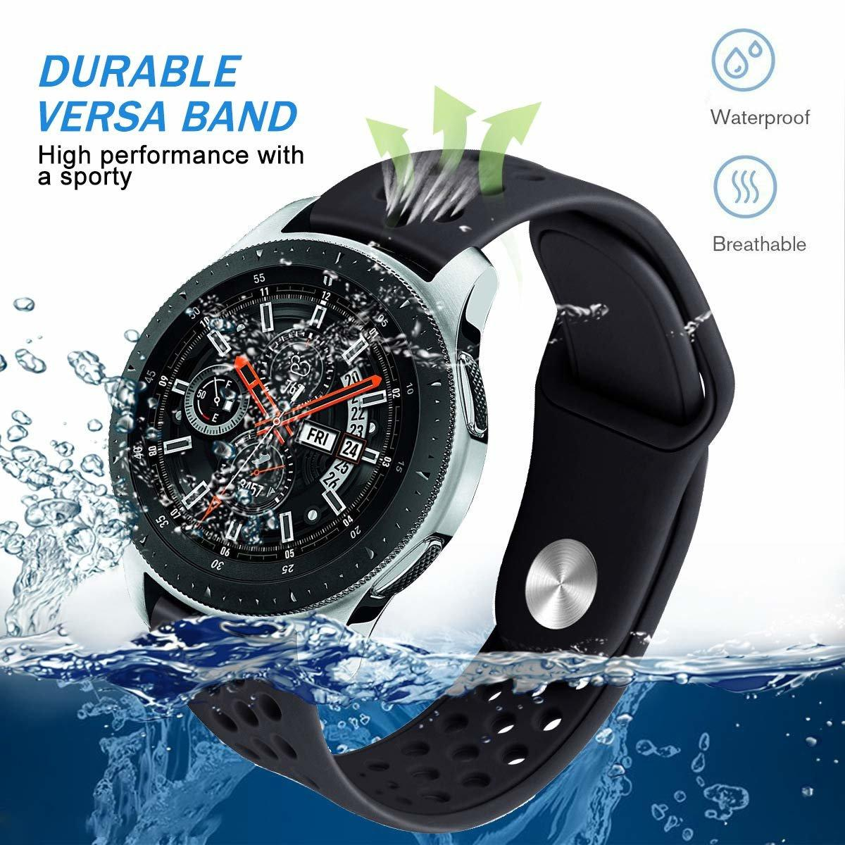 schwarz / Armband Galaxy 46 S3 mm Watch Galaxy, armband, mm, Samsung Gear INF / S3 Gear 22 Samsung,