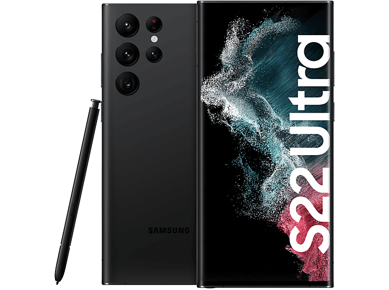 SAMSUNG REFURBISHED (*) S908B Galaxy S22 Ultra 5G 128 GB phantom schwarz Dual SIM