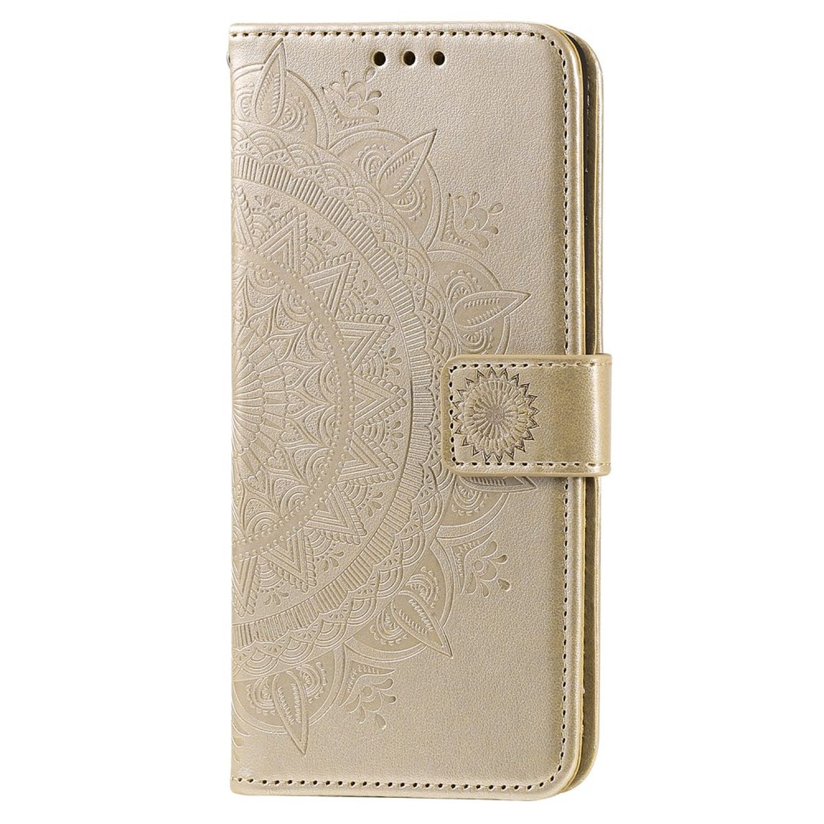 Mandala Klapphülle Galaxy Gold Samsung, Muster, Bookcover, COVERKINGZ mit A23,
