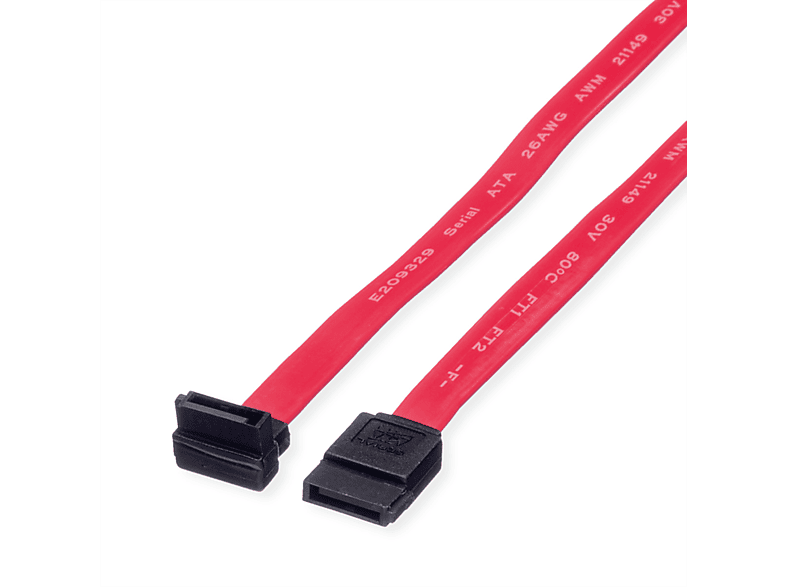 ROLINE Internes HDDKabel SATA 3.0 Gbit/s, gewinkelt, SATAKabel, 0,5 m