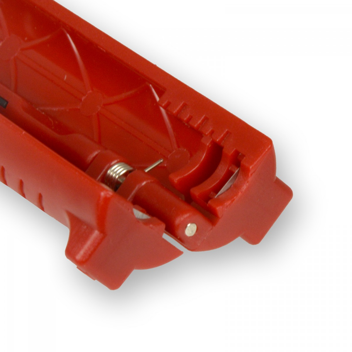 PREMIUMX XCon CS-10 Universal Abisolierwerkzeug Koaxialkabel Abisolierwerkzeug, für Abisolierer Rot