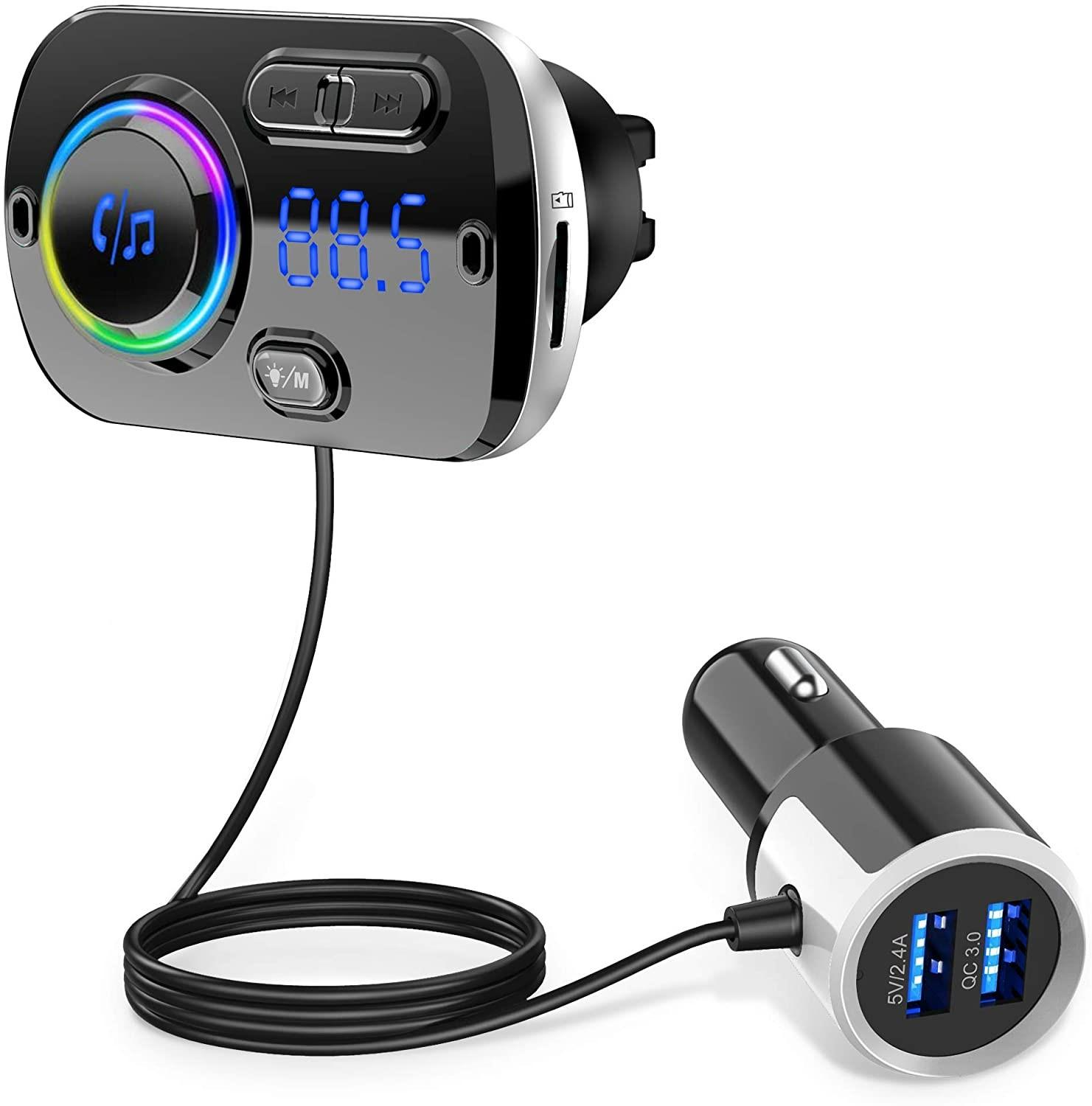 für Adapter INF FM-Sender FM-Transmitter - Auto mit Kabelloser Ladegerät Bluetooth