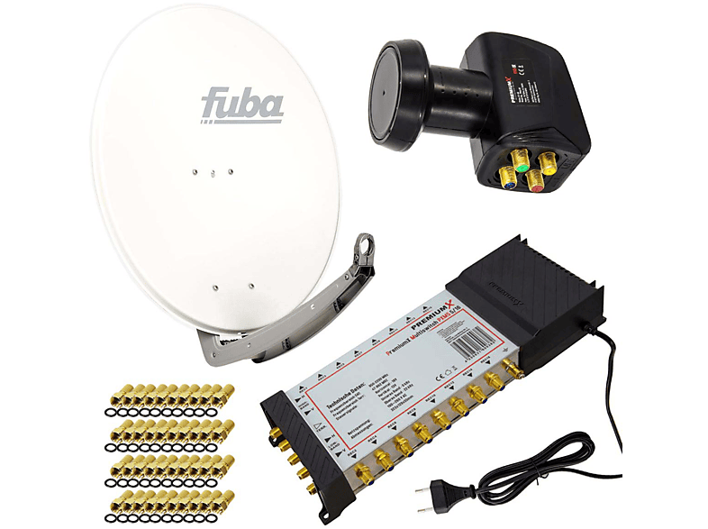 FUBA SAT Anlage DAA 780 W Antenne 5/16 Multischalter LNB FStecker Sat