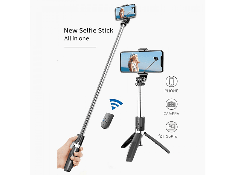 Moman IST01 Selfiestick statief, draagbaar statief mobiele