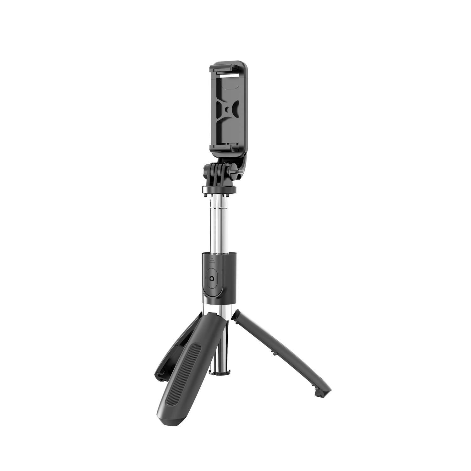 Gopro-kompatibe Selfie-Stick, und Kamera- Selfie-Stick/Handystativ mit INF schwarz Fernbedienung