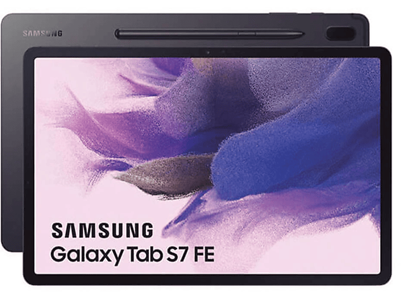 S7 GB, 128/6, Nero SAMSUNG 12,4 Tablet, EU-128-6-0-bk| Zoll, Tab FE Galaxy EU 128 Gal.