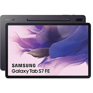 Tablet - SAMSUNG Galaxy Tab S7 FE, Negro, 128 GB, 12,4 ", 6 GB RAM, Qualcomm Snapdragon 750G, Android