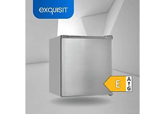 EXQUISIT KB05-V-040E inoxlook PV Mini Kühlschrank (E, 510 mm hoch, Edelstahloptik)