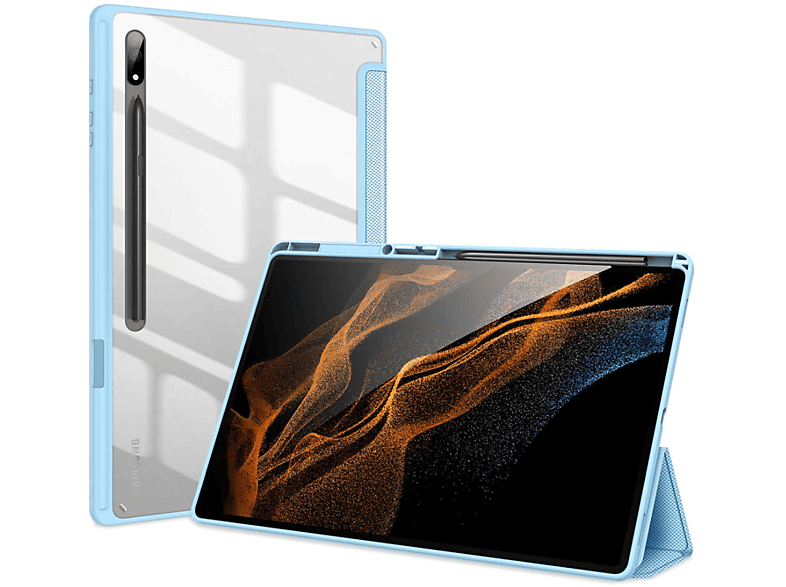 Tab Galaxy S8 Blau Bookcover Polyurethan, DUX Samsung Tablethülle Ultra Kunststoff, Toby für DUCIS