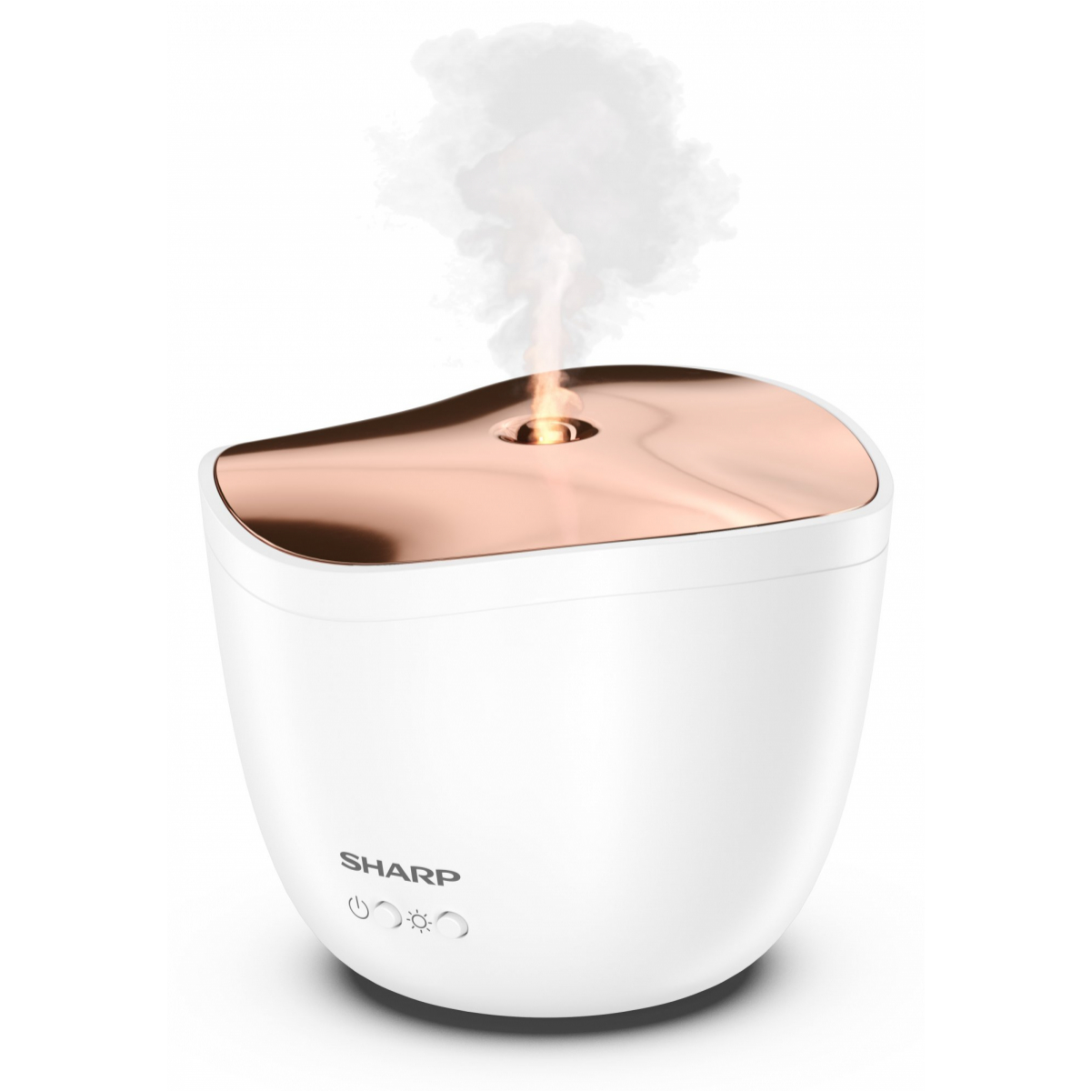 SHARP DF-A1E-W Watt, Raumgröße: (0,7 Diffusor Aroma Weiß/Metallic-Roségold 0 m²)