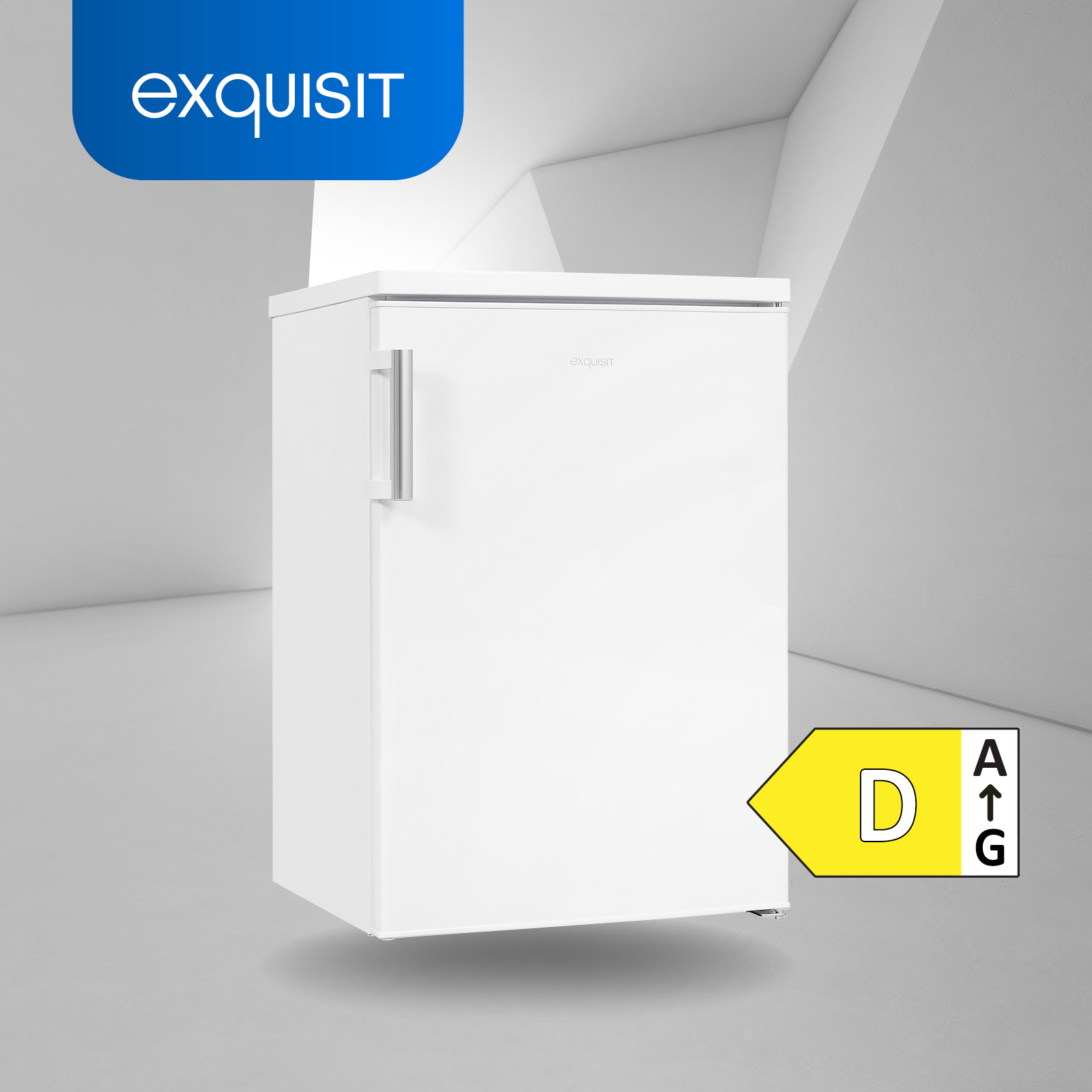 EXQUISIT KS16-V-H-010D weiss Kühlschrank Weiß) kWh, hoch, (72,37 D, mm 850