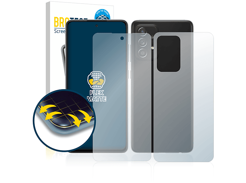 BROTECT 2x Flex matt Full-Cover 3D Curved Schutzfolie(für Samsung Galaxy A52s 5G)