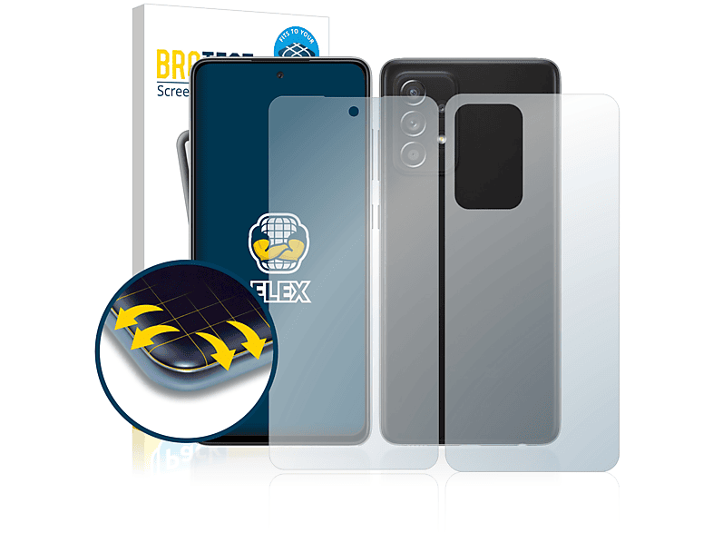 Curved Schutzfolie(für Galaxy Full-Cover BROTECT 5G) 2x Samsung 3D Flex A52s