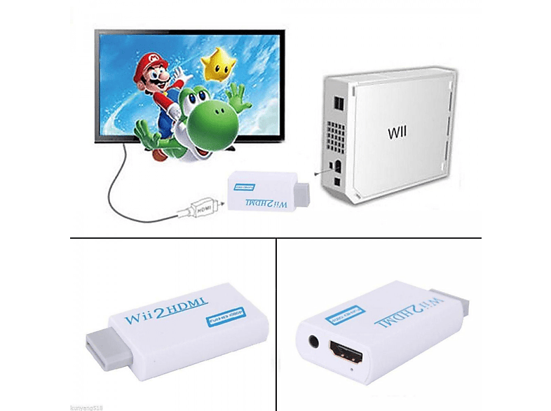 INF WTH-White Nintendo Wii HDMI-converter | MediaMarkt