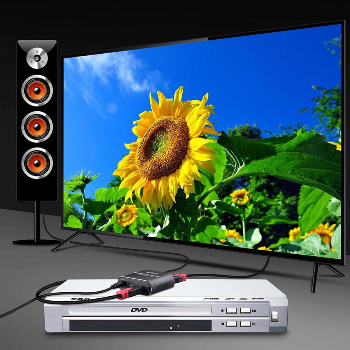 Extractor/Splitter HDMI + INF mm, 3.5 Audio zu Audio HDMI Extractor/Splitter ARC) 4K (SPDIF, Audio