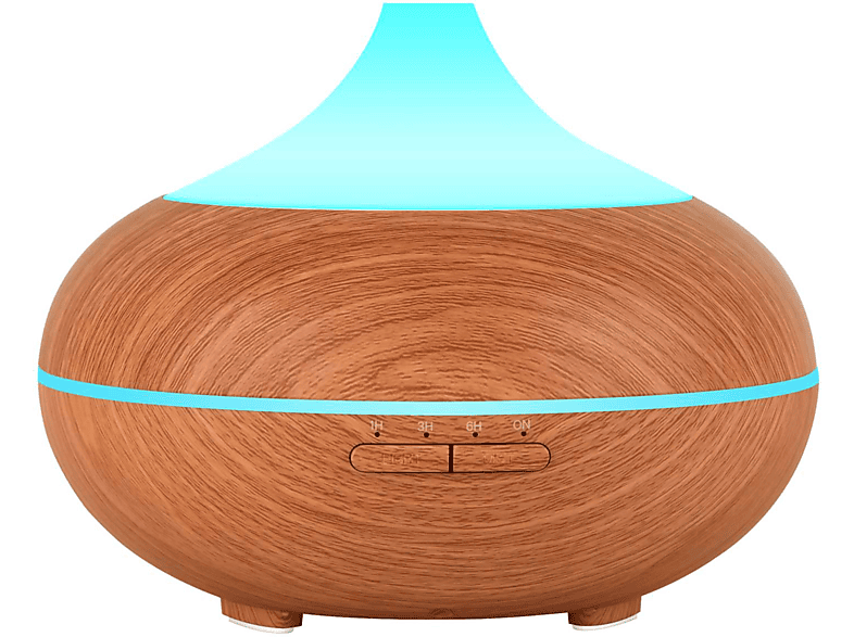 Ultraschall-Luftbefeuchter INF (Raumgröße: Holzmuster Aromalampe Helles mit hellbraun ml 500 Luftbefeuchter 20 m²)