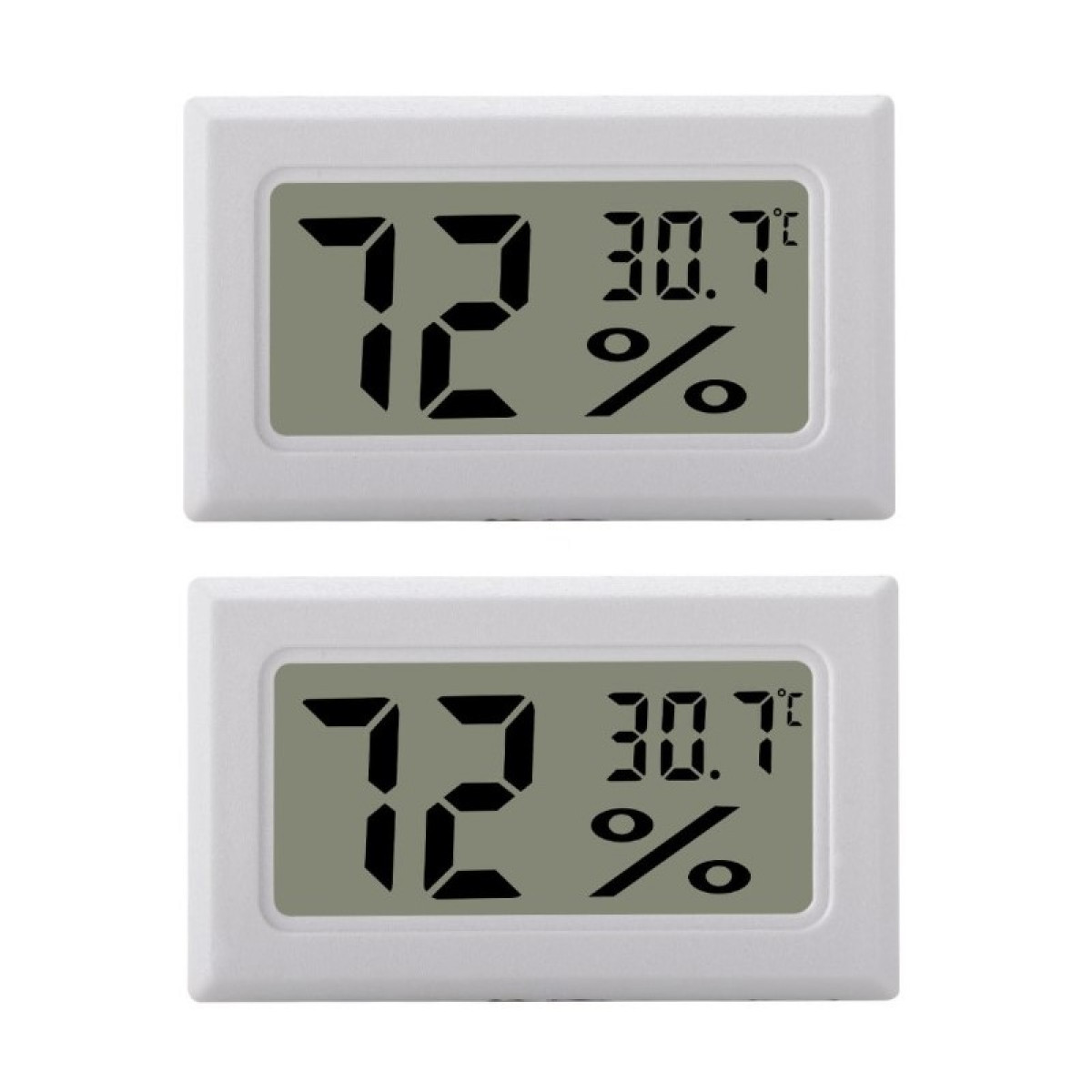Mini Hygrometer Hygrometer/Thermometer LCD INF 2er-Pack